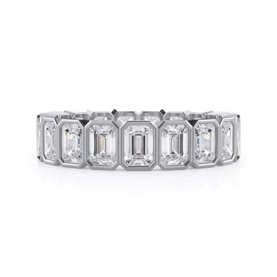 Emerald-Cut Bezel Lab Diamond Eternity Ring (2.85ct. tw.)