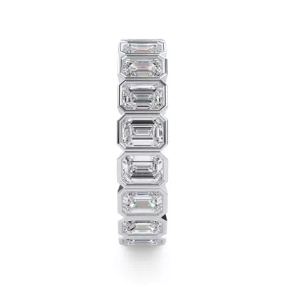 Emerald-Cut Bezel Lab Diamond Eternity Ring (2.85ct. tw.)