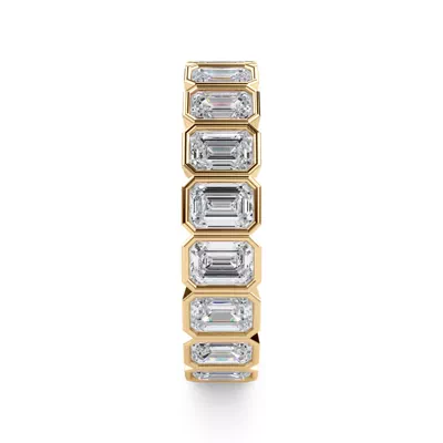 Emerald-Cut Bezel Lab Diamond Eternity Ring (2.85ct. tw.)