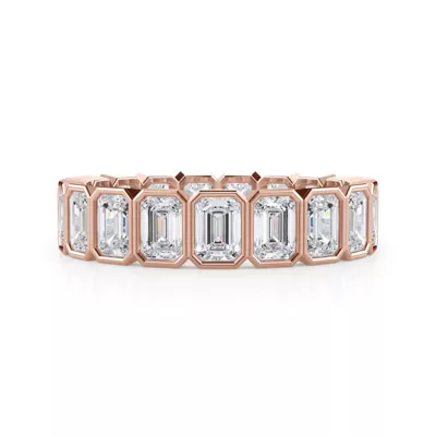 Emerald-Cut Bezel Diamond Eternity Ring (2.85ct. tw.)