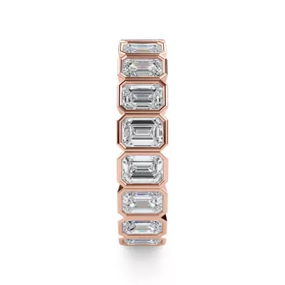 Emerald-Cut Bezel Diamond Eternity Ring (2.85ct. tw.)