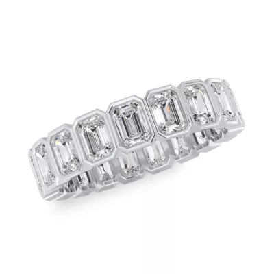 Emerald-Cut Bezel Diamond Eternity Ring (2.85ct. tw.)