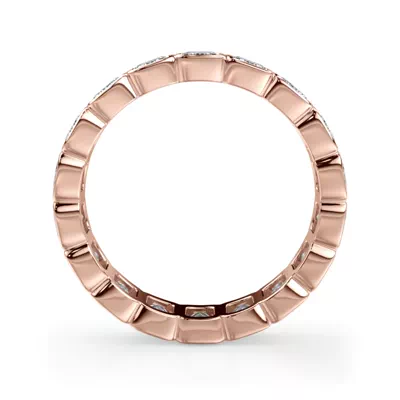 Emerald-Cut Rounded Bezel Diamond Eternity Ring (3.00ct. tw.)