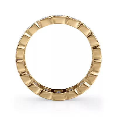 Emerald-Cut Rounded Bezel Diamond Eternity Ring (3.00ct. tw.)