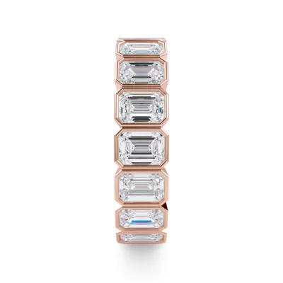 Emerald-Cut Bezel Lab Diamond Eternity Ring (4.00ct. tw.)