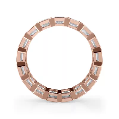 Emerald-Cut Bezel Lab Diamond Eternity Ring (4.00ct. tw.)