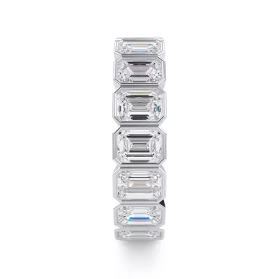 Emerald-Cut Bezel Lab Diamond Eternity Ring (4.00ct. tw.)