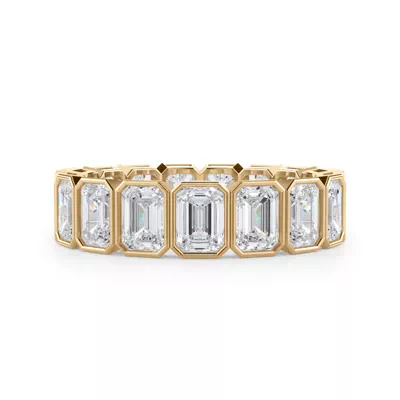 Emerald-Cut Bezel Lab Diamond Eternity Ring (4.00ct. tw.)