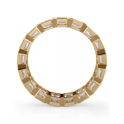 Emerald-Cut Bezel Lab Diamond Eternity Ring (4.00ct. tw.)