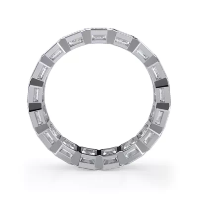 Emerald-Cut Bezel Diamond Eternity Ring (4.00ct. tw.)