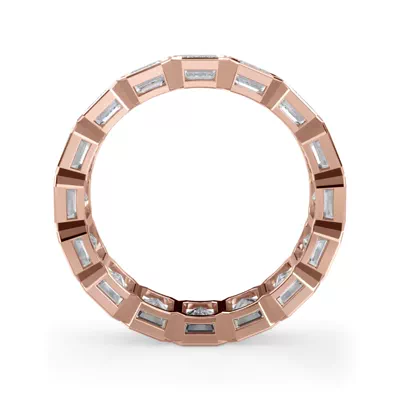 Emerald-Cut Bezel Lab Diamond Eternity Ring (5.00ct. tw.)