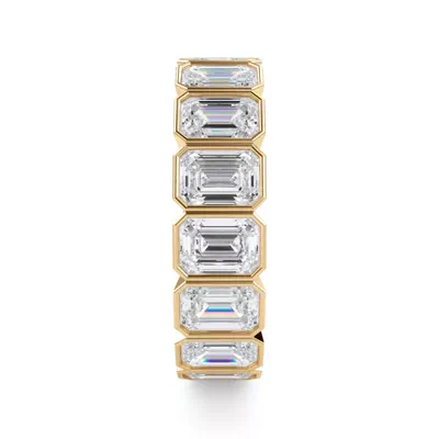 Emerald-Cut Bezel Lab Diamond Eternity Ring (5.00ct. tw.)