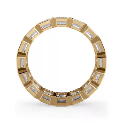 Emerald-Cut Bezel Lab Diamond Eternity Ring (5.00ct. tw.)