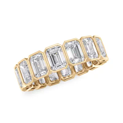 Emerald-Cut Bezel Lab Diamond Eternity Ring (5.00ct. tw.)
