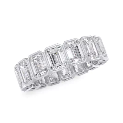 Emerald-Cut Bezel Lab Diamond Eternity Ring (5.00ct. tw.)