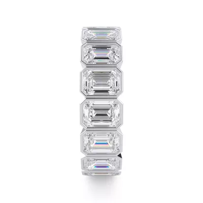 Emerald-Cut Bezel Diamond Eternity Ring (5.00ct. tw.)