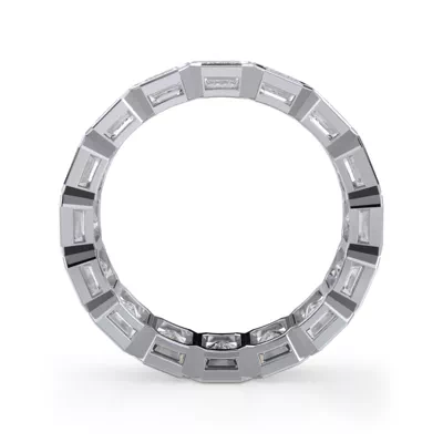 Emerald-Cut Bezel Diamond Eternity Ring (5.00ct. tw.)