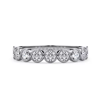 Round Bezel Lab Diamond Band (.50ct. tw.)