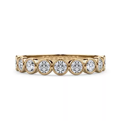 Round Bezel Lab Diamond Band (.50ct. tw.)