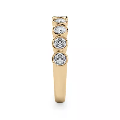 Round Bezel Lab Diamond Band (.50ct. tw.)