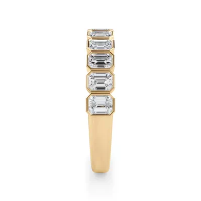 Emerald-Cut Bezel Diamond Half Eternity Ring (1ct. tw.)