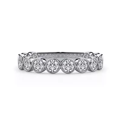 Round Bezel Lab Diamond Band (.84ct. tw.)