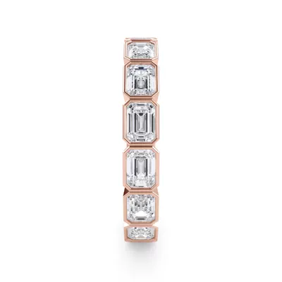 East-West Emerald-Cut Bezel Lab Diamond Eternity Ring (2.10ct. tw.)
