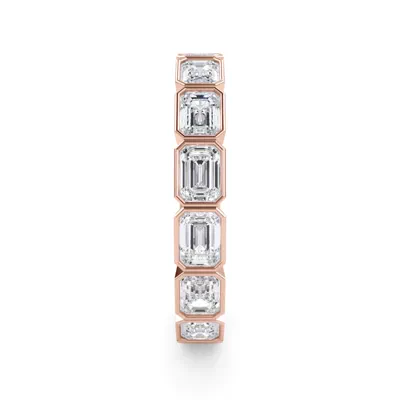 East-West Emerald-Cut Bezel Diamond Eternity Ring (2.10ct. tw.)