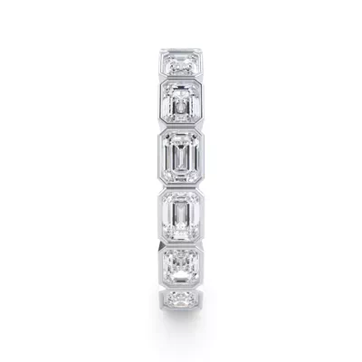 East-West Emerald-Cut Bezel Diamond Eternity Ring (2.10ct. tw.)