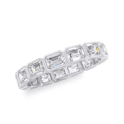 East-West Emerald-Cut Bezel Diamond Eternity Ring (2.10ct. tw.)