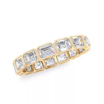 East-West Emerald-Cut Bezel Diamond Eternity Ring (2.10ct. tw.)