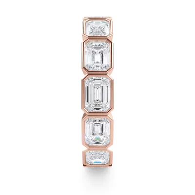 East-West Emerald-Cut Bezel Lab Diamond Eternity Ring (3.00ct. tw.)