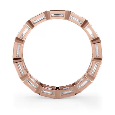 East-West Emerald-Cut Bezel Lab Diamond Eternity Ring (3.00ct. tw.)
