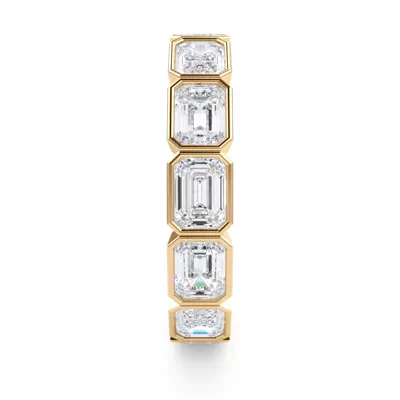 East-West Emerald-Cut Bezel Lab Diamond Eternity Ring (3.00ct. tw.)