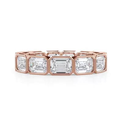 East-West Emerald-Cut Bezel Diamond Eternity Ring (4.00ct. tw.)