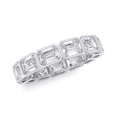 East-West Emerald-Cut Bezel Diamond Eternity Ring (4.00ct. tw.)
