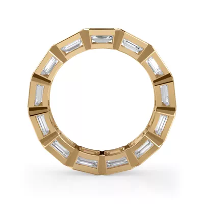 East-West Emerald-Cut Bezel Diamond Eternity Ring (4.00ct. tw.)