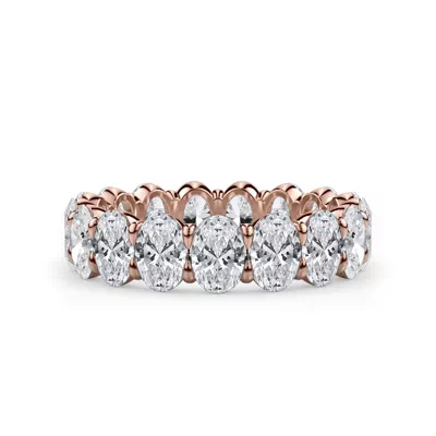 Oval Cut Lab Diamond Eternity Ring (4.0 ct. tw.)