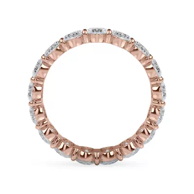 Oval Cut Lab Diamond Eternity Ring (4.0 ct. tw.)