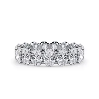 Oval Cut Lab Diamond Eternity Ring (4.0 ct. tw.)