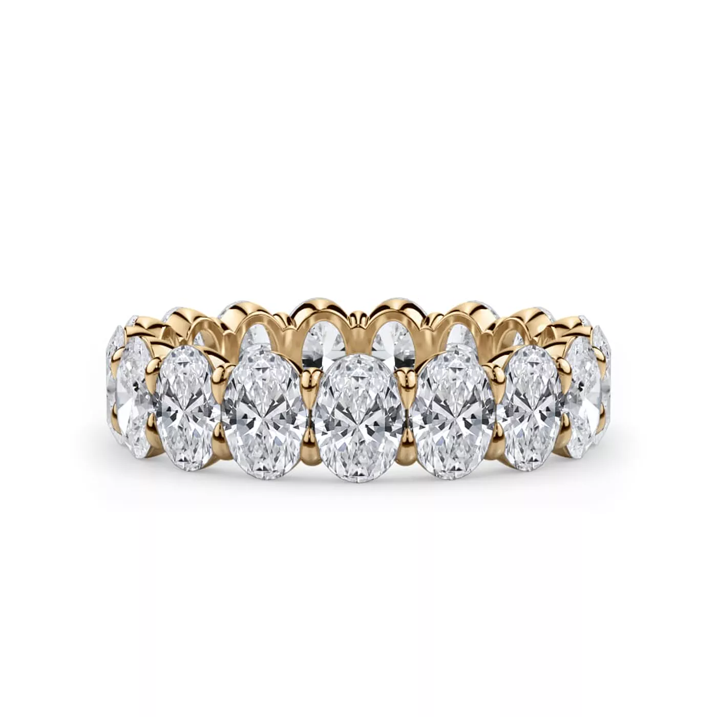 Oval Cut Lab Diamond Eternity Ring (4.0 ct. tw.)