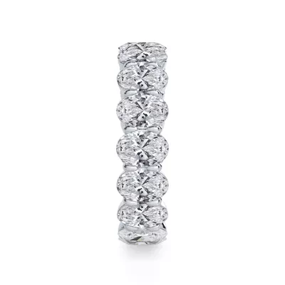 Oval Cut Lab Diamond Eternity Ring (4.0 ct. tw.)