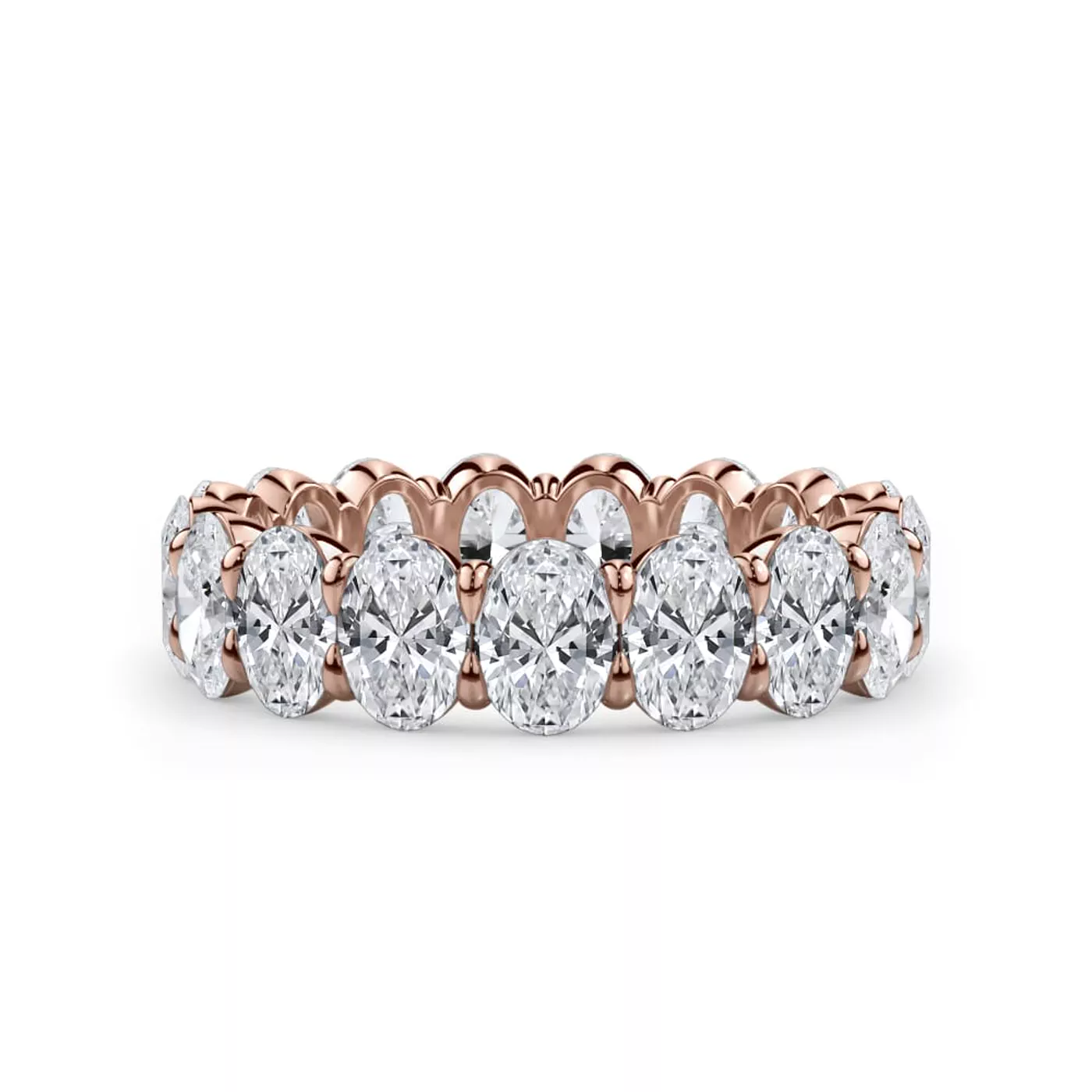 Oval Cut Diamond Eternity Ring (4.0 ct. tw.)