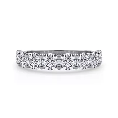 Curved Gallery Eight-Stone Round Lab Diamond Band (2.00ct. tw.)