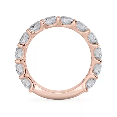 Curved Gallery Twelve-Stone Round Lab Diamond Band (3.00ct. tw.)