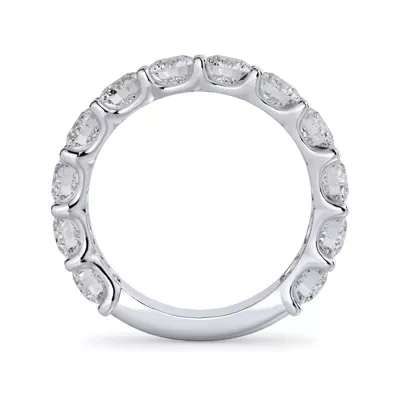 Curved Gallery Twelve-Stone Round Lab Diamond Band (3.00ct. tw.)