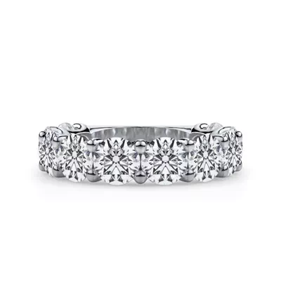 Curved Gallery Ten-Stone Round Lab Diamond Band (5.00ct. tw.)