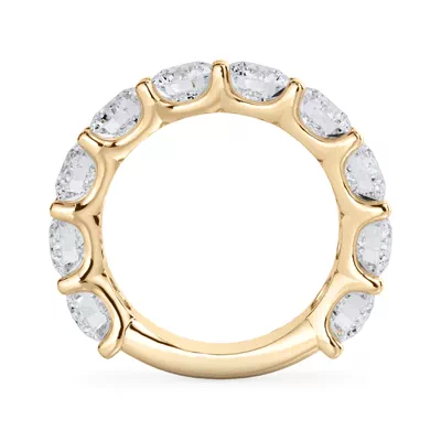 Curved Gallery Ten-Stone Round Lab Diamond Band (5.00ct. tw.)