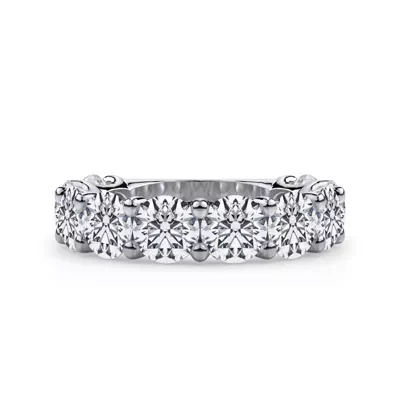 Curved Gallery Ten-Stone Round Lab Diamond Band (5.00ct. tw.)