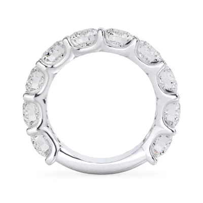 Curved Gallery Ten-Stone Round Lab Diamond Band (5.00ct. tw.)